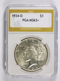 1934-D PEAEC SILVER DOLLAR