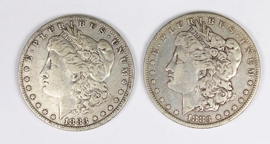 (2) MORGAN SILVER DOLLARS