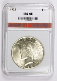 1922 PEACE SILVER DOLLAR