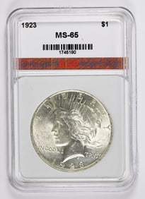 1923 PEACE SILVER DOLLAR