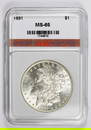 1891 MORGAN SILVER DOLLAR