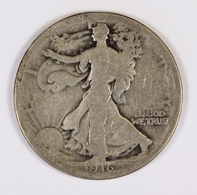 1916 WALKING LIBERTY HALF DOLLAR