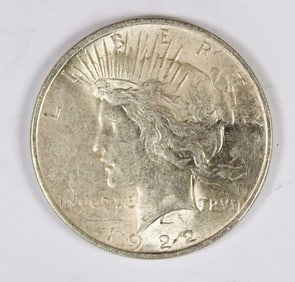 1922 PEACE SILVER DOLLAR