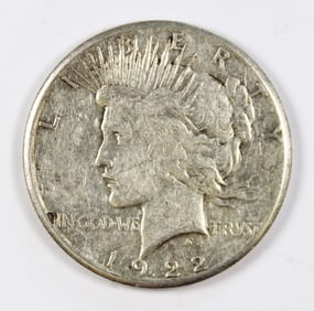 1922-S PEACE SILVER DOLLAR
