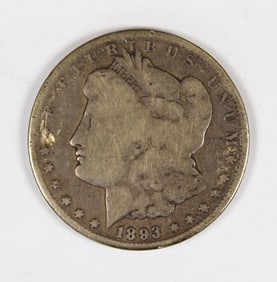 1893-CC MORGAN SILVER DOLLAR