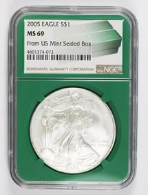 2005 AMERICAN SILVER EAGLE