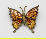 VINTAGE BRASS BUTTERFLY PIN