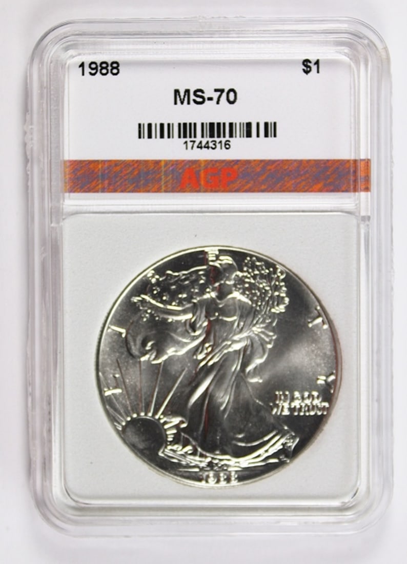 1988 AMERICAN SILVER EAGLE (1 of 2)