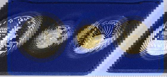 1986 UNITED STATES 3-PIECE COMMEMORATIVE SET