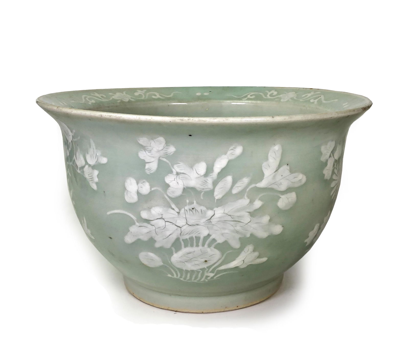 Chinese Green Glazed Porcelain Planter (1 of 10)