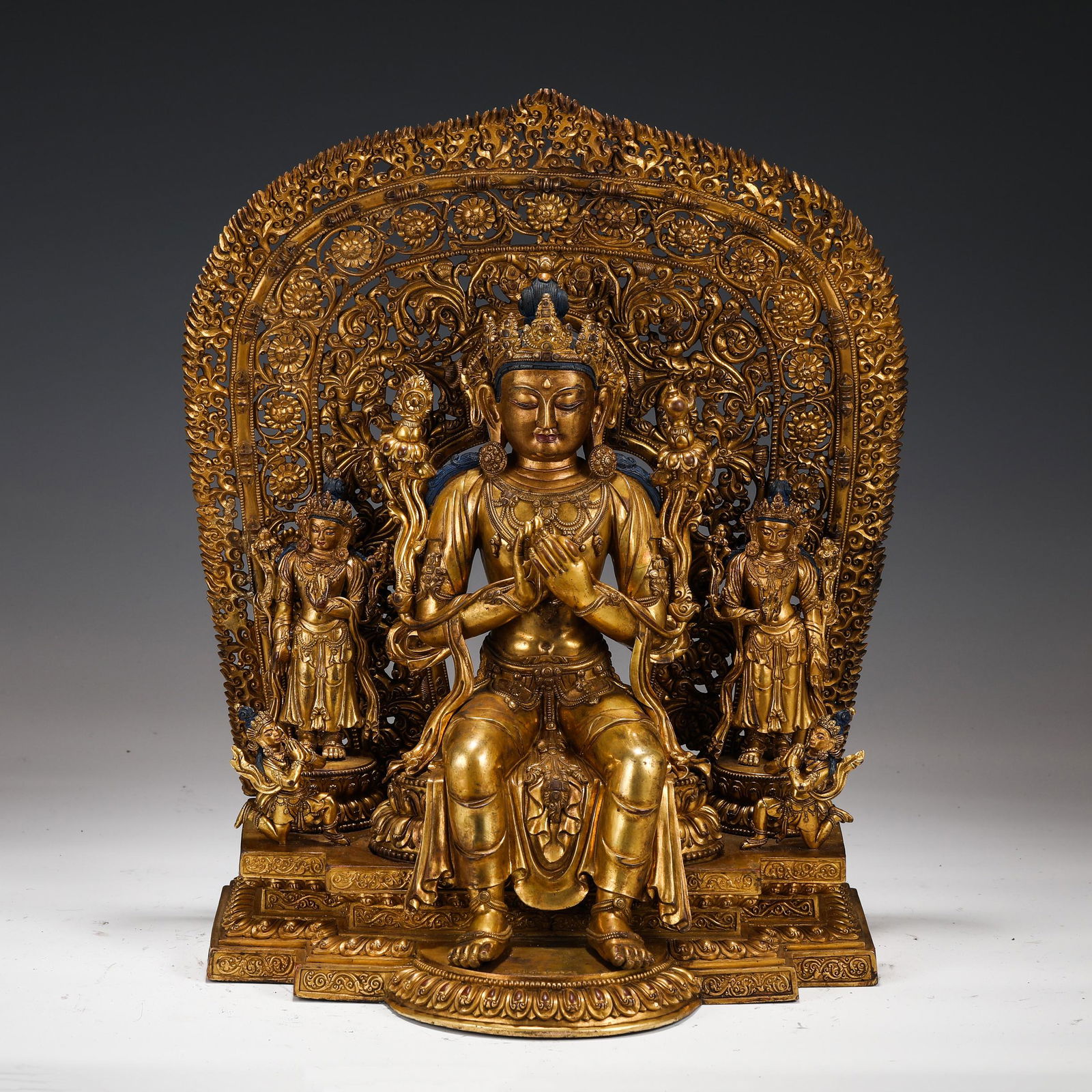 Very Finely Cast Figure Of Maitreya (1 of 10)