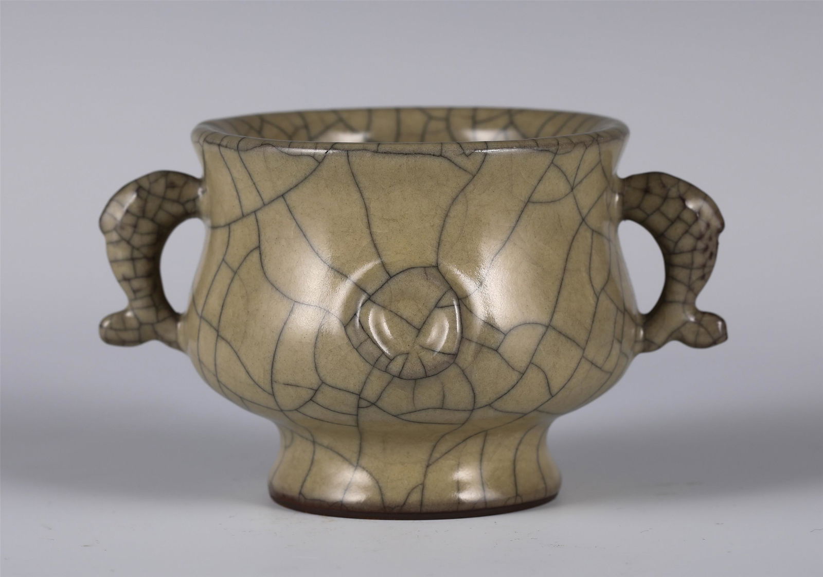 A GUAN-TYPE CRACKLE INCENSE BURNER (1 of 10)