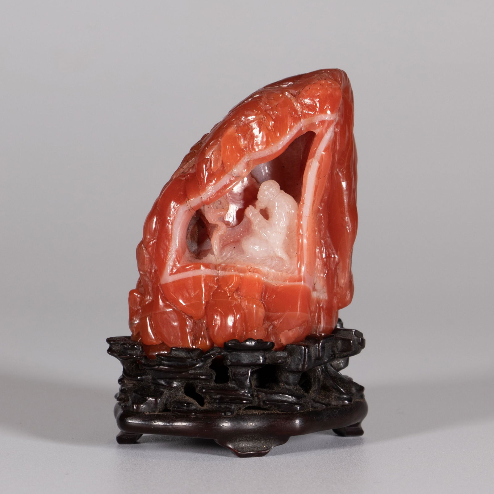 CARVED NANHONG AGATE FIGURAL BOULDER (1 of 8)