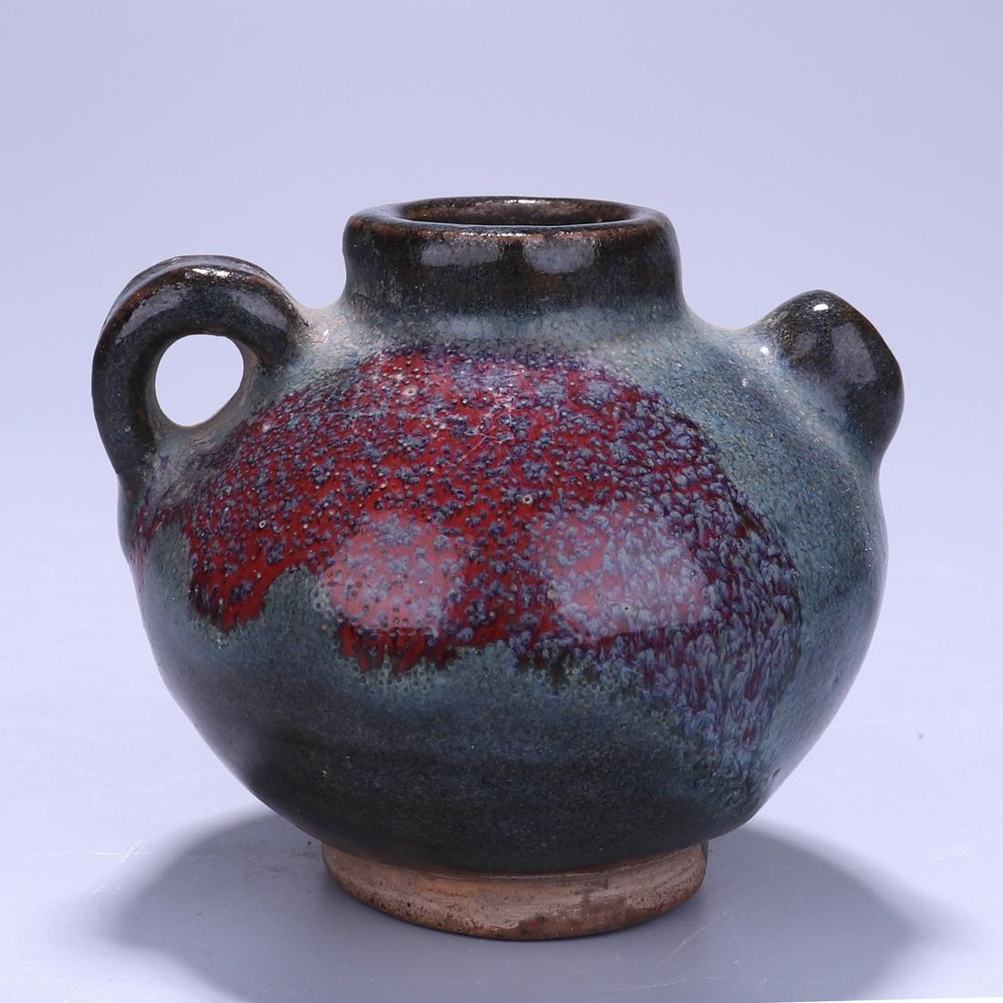 JUN WARE PURPLE SPLASHED WATER DROP (1 of 5)