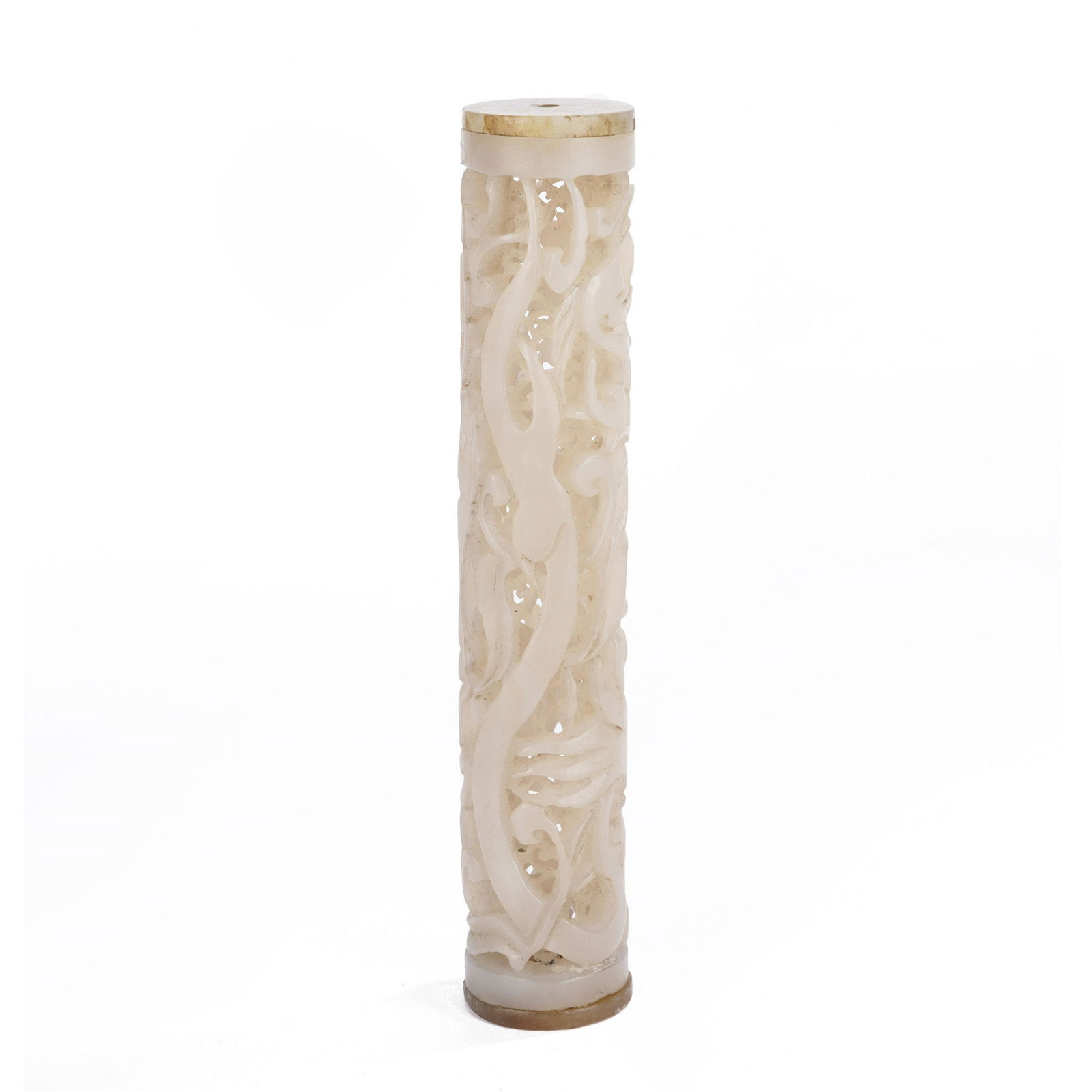 A CHINESE CARVED JADE INCENSE BURNER (1 of 10)