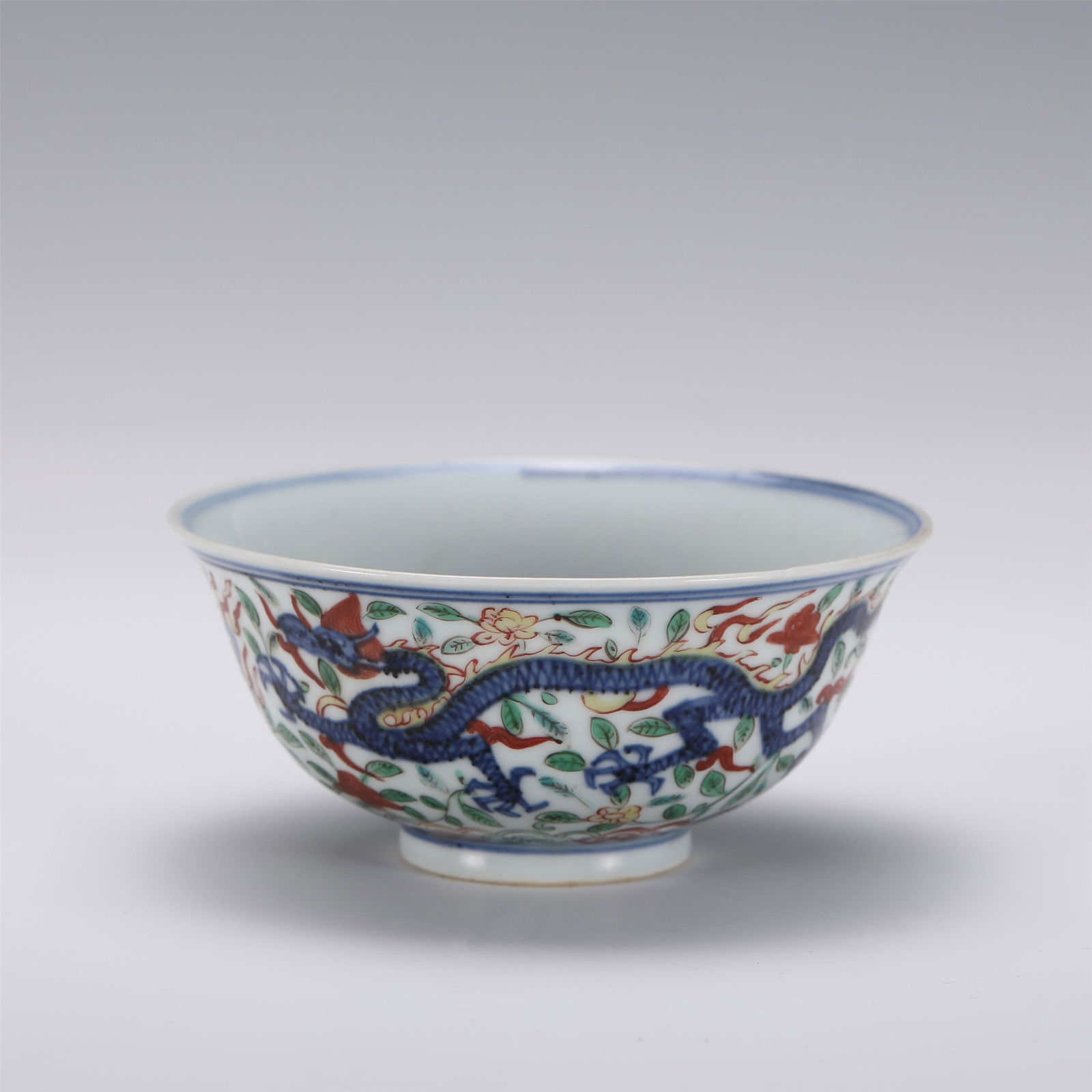 A CHINESE WUCAI DRAGON PATTERN PORCELAIN BOWL,WANLI (1 of 9)