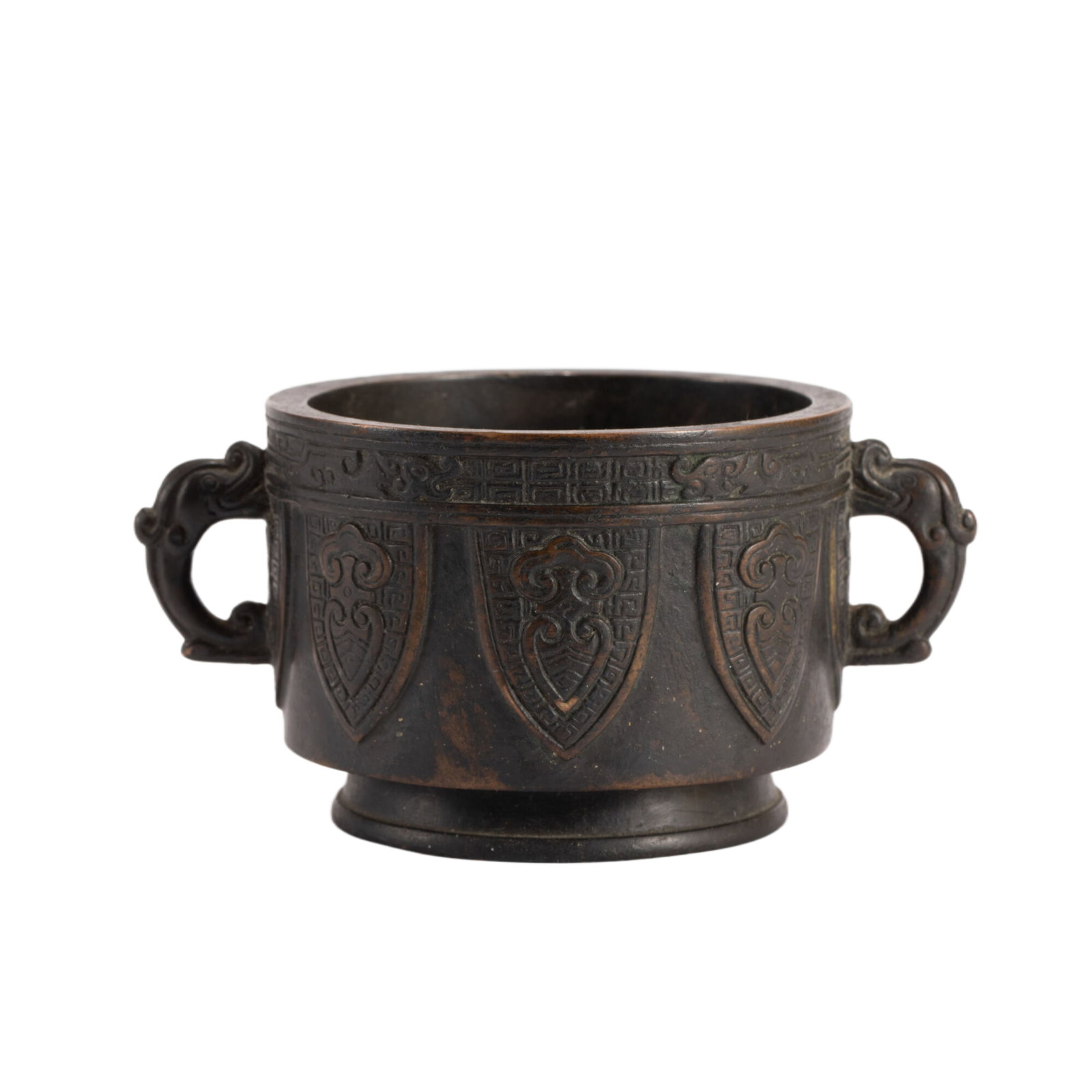 A CHINESE BRONZE CENSER (1 of 10)
