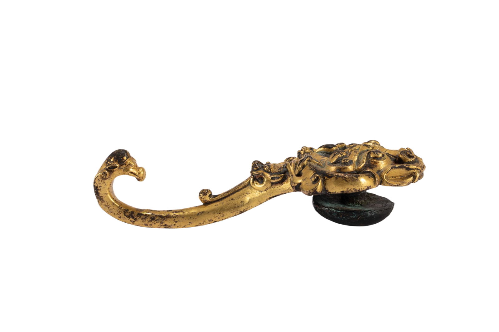 A BRONZE-GILT BELTHOOK (1 of 10)