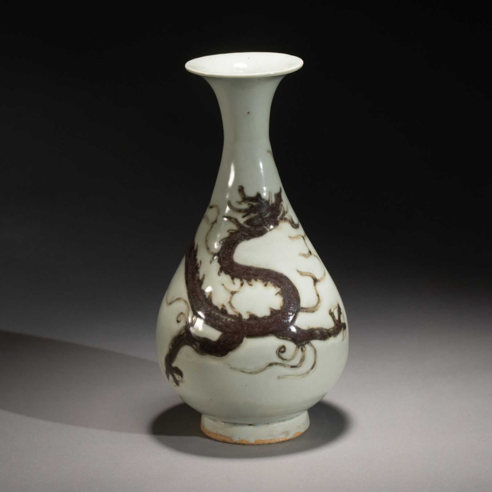 A COPPER RED DRAGON VASE YUHUCHUNPING (1 of 9)