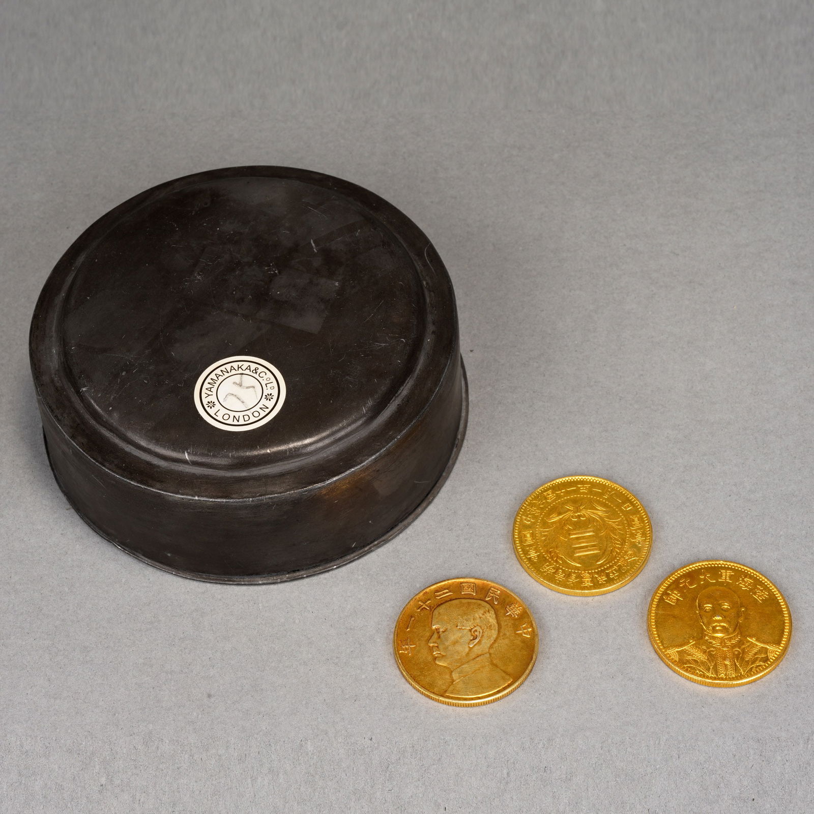 A SET OF SILVER-GILT COINS (1 of 7)