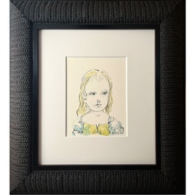 LITTLE GIRL SIGNED FOUJITA