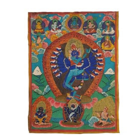 A thangka of CAKRASAMVARA