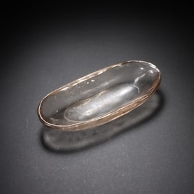 A CARVED ROCK CRYSTAL WASHER