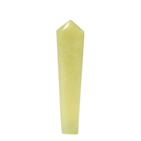 A CARVED YELLOW JADE TABLET GUI