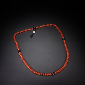 A DZI BEAD ROSARY