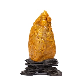 A CARVED AND INSCRIBED TIANHUANG CHILONGS GROUP SEAL