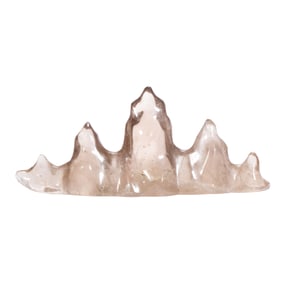 A CARVED ROCK CRYSTAL BRUSHREST