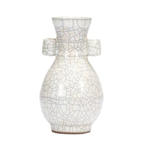 A GE-WARE TUBULAR VASE