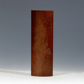 AN INCISED BAMBOO WRIST-REST