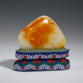 A WHITE JADE BOULDER