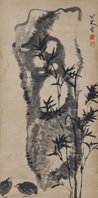 A CHINESE PAINTING OF QUAILS SIGNED BADASHANREN
