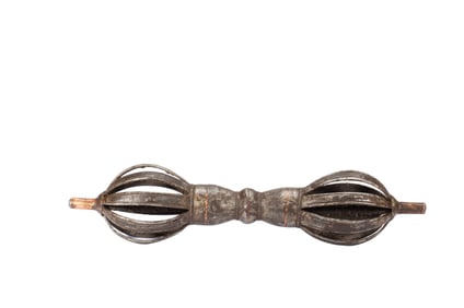 A TIBETAN IRON VAJRA
