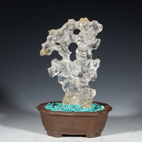 A ROCK CRYSTAL LITERATI ROCK