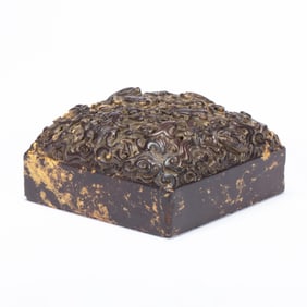 A CARVED SHOUSHAN STONE SEAL