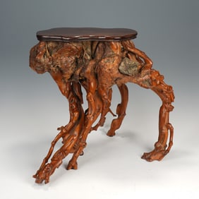 A ROOTWOOD STOOL
