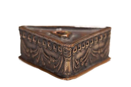 A TIBETAN BRONZE PHURBA