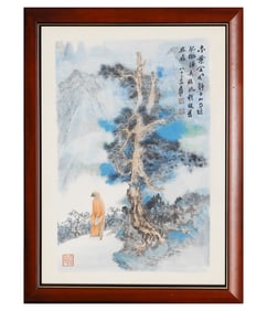 A CHINESE PAINTING OF SCHOLAR SIGNED ZHANG DAQIAN