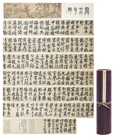 A CHINESE CALLIGRAPHY SIGNED XIE SHICHEN