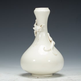A BLANC-DE-CHINE CHILONG VASE