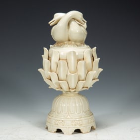 A TING-WARE CENSER WITH COVER