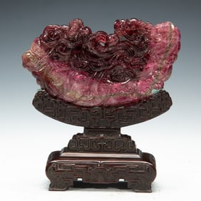 A TOURMALINE TABLE-SCREEN