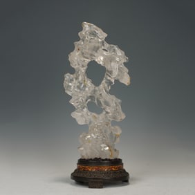 A ROCK CRYSTAL LITERATI ROCK