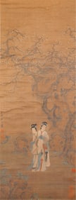 A CHINESE PAINTING OF LONG ELIZA SIGNED TANGYIN