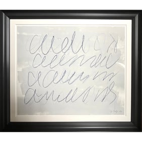 UNTITLED ROMAN NOTES SIGNED CY TWOMBLY