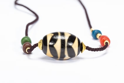 A TIBETAN DZI BEAD