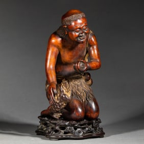 A CARVED HUANGHUALI IMMORTAL SHENNONG